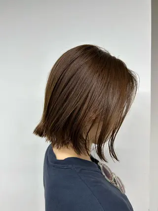 ショート カラー レイヤー ボブ パーマ towaのヘアスタイル