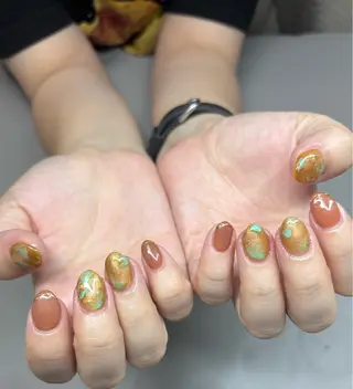 ミディアム aoz asukaのネイルデザイン
