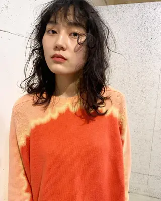 ミディアム カラー パーマ 【takk】 ナカヤママサヨシのヘアスタイル