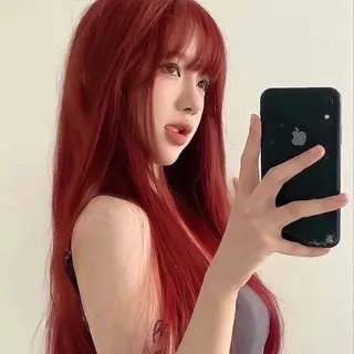 ロング 🍒韓国y2k暖色 NO.1🍒REAのヘアスタイル