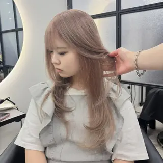 ロング カラー Ren. 🦋デザインカラーのヘアスタイル