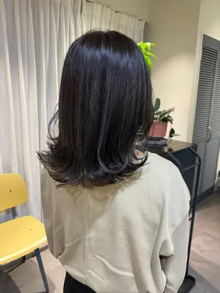 セミロング カラー 当日予約大歓迎💗 依田瑞希のヘアスタイル