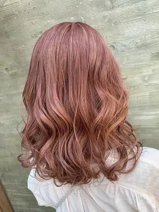 ミディアム カラー 天野 開のヘアスタイル