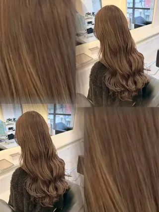 ロング カラー ParveMix 岡本えりかのヘアスタイル