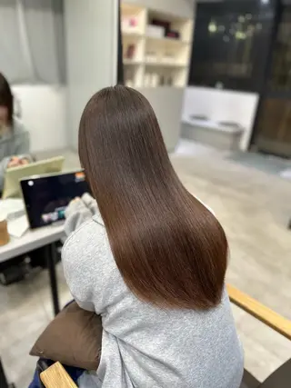 ロング パーマ ハイトーンカラー が絶対可愛い✨泰聖✨のヘアスタイル