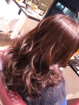セミロング 当日OK◎艶カラー /木下ゆりえ🌸のヘアスタイル
