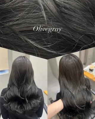 ロング カラー 宮本 優のヘアスタイル