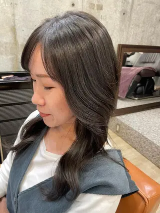 ロング カラー ヘアアレンジ 東 史夏のヘアスタイル