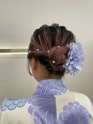 ミディアム ヘアアレンジ CARELLY Rukaのマツエク・マツパデザイン
