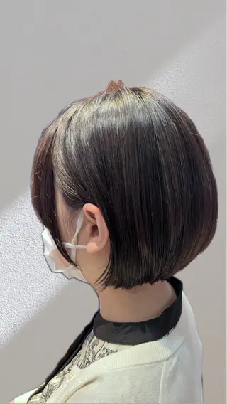 ショート 恵比寿韓国レイヤー× 艶透明感カラー大場のヘアスタイル