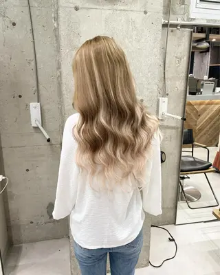 ロング カラー ヘアアレンジ TATSUYA アートディレクターのヘアスタイル