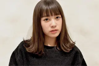 ミディアム fuchigami suzunoのヘアスタイル