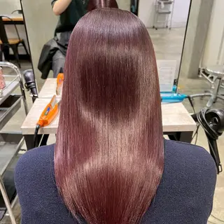 セミロング カラー 縮毛矯正✨/レイヤー /艶カラー✨レオンのヘアスタイル