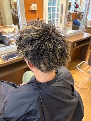 パーマ メンズ 加藤 拓海のヘアスタイル