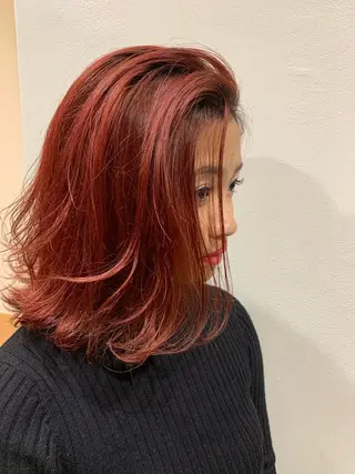 セミロング 大宮/山口 竣也のヘアスタイル