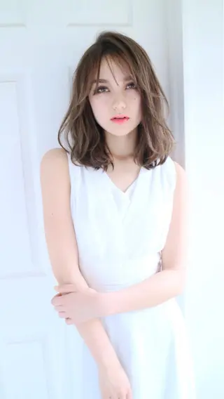 ミディアム カラー パーマ ひがし まさし JYUNESU副代表のヘアスタイル