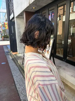 ミディアム パーマ ゆるふわパーマ|レイ ヤー|hinakoのヘアスタイル