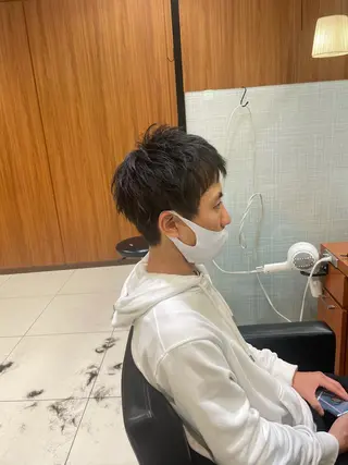 ショート メンズ 髙田 千華 髪質改善ストレートのヘアスタイル