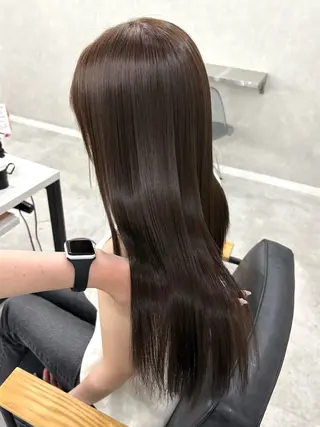 ロング カラー パーマ 盛れる顔まわり✨🎀 レイヤー別所好葉のヘアスタイル