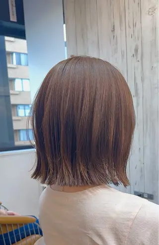 ショート カラー 巻ける縮毛矯正✨ ボブ/ショートともきのヘアスタイル