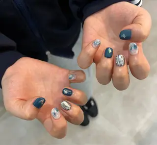 ネイル Mai :矢場町 ニュアンス🌿アートのネイルデザイン