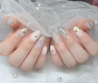 ネイル 🎀PG🩵 ネイルサロンのネイルデザイン