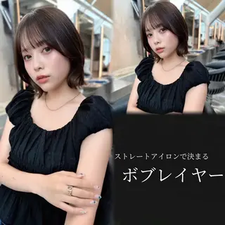 ショート さくら/縮毛矯正 レイヤー/🖤のヘアスタイル