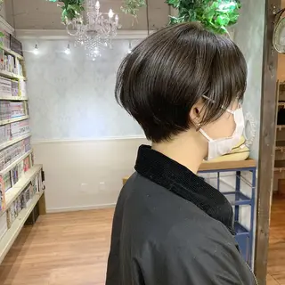 ショート カラー 🌱小顔魅せショート 髪質改善カラー/泉綺のヘアスタイル