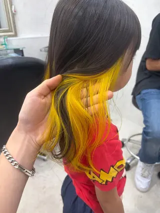 ロング ✨ブリーチ無しWカラ ー・メンズ✨佐藤秀太のヘアスタイル