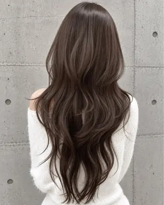 セミロング カラー ヘアアレンジ 🌫️大人韓国ヘア 🌫️naoyaのヘアスタイル