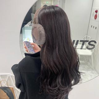 ミディアム カラー ショコラ🤎チョコ 🍫マロン🌰暗髪のヘアスタイル