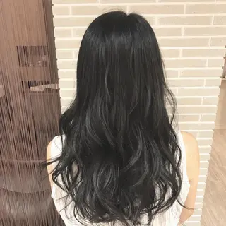 セミロング カラー 髪質改善カラー韓国風 レイヤーtudaのヘアスタイル