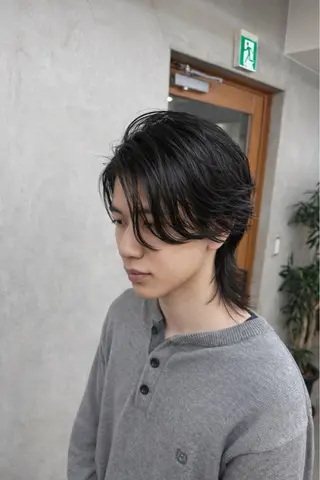 セミロング 久村 泰生のヘアスタイル