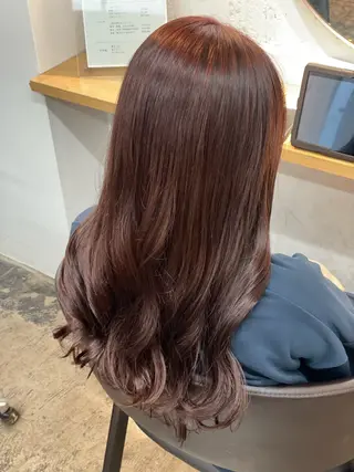 ロング カラー 透明感カラー さきのヘアスタイル