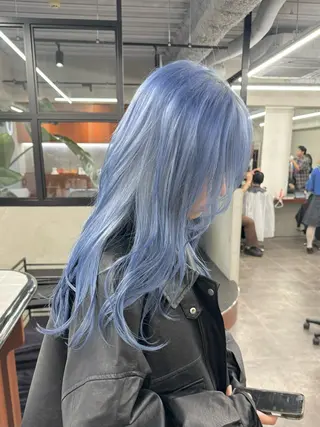 ロング カラー ブリーチ ハイトーン 特化🌈フジタハルキのヘアスタイル