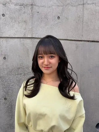 ロング カラー 梅雨対策すぐ巻ける ☔️縮毛矯正勝倉　麗のヘアスタイル