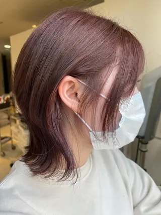 ミディアム カラー m i k u n aのヘアスタイル