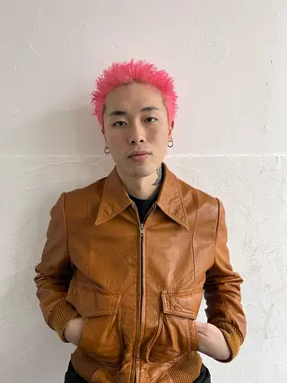 ショート メンズ メンズ専門ブリー チカラー⚡️リュウジのヘアスタイル