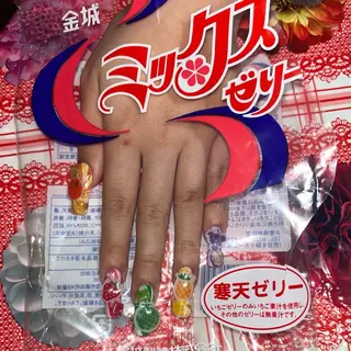 ネイル BANSA ˖ ࣪⊹ 大阪 個性派 派手のネイルデザイン