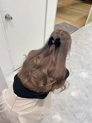 ロング カラー ヘアアレンジ ブリーチなし透明感 カラー/MISANOのヘアスタイル