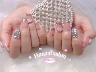 ミディアム Hanaai salon あまねのネイルデザイン
