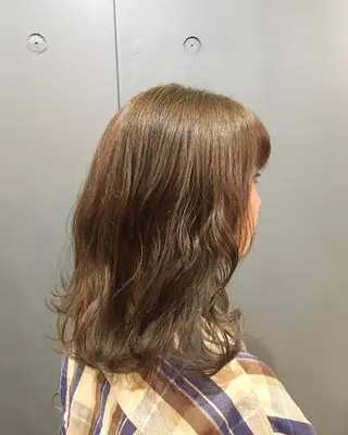 セミロング ヘアアレンジ Loa misakiのヘアスタイル