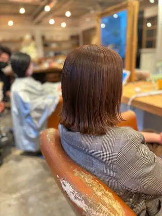 ショート カラー 髪質改善カラー ベージュ🤎YUMEのヘアスタイル