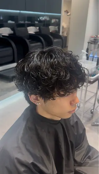 ショート パーマ 似合わせパーマ🔥 河浪  大智のヘアスタイル