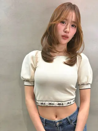 ロング カラー 仙台Ｉ韓国レイヤー Ｉ髪質改善Ｉ伊藤拓海のヘアスタイル
