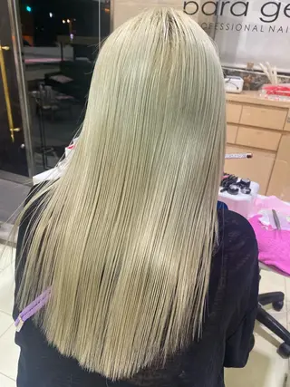 ロング カラー ヘアアレンジ TSUNA 🌙 Lim 五反田のマツエク・マツパデザイン
