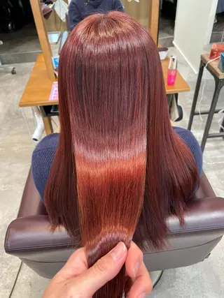ロング カラー HAREru. モデル募集【戸塚】のヘアスタイル