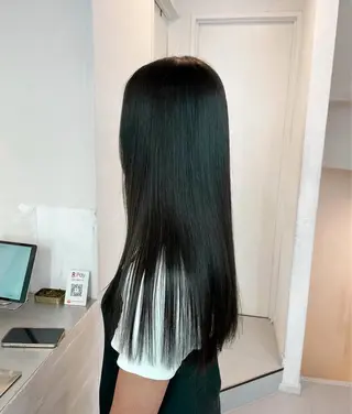 ロング カラー ヘアアレンジ ダブルカラー 小島千夏のヘアスタイル