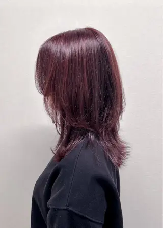ミディアム イノクチ マコト髪質改善カラーのヘアスタイル