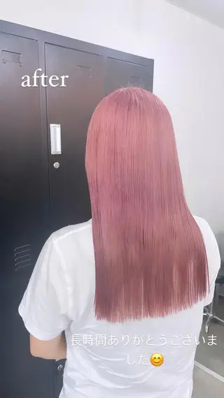 ロング カラー パーマ ヘアアレンジ メンズ キッズ ネイル マツエク・マツパ アイブロウ エビスザキレン/メン ズ/心斎橋🌳のヘアスタイル